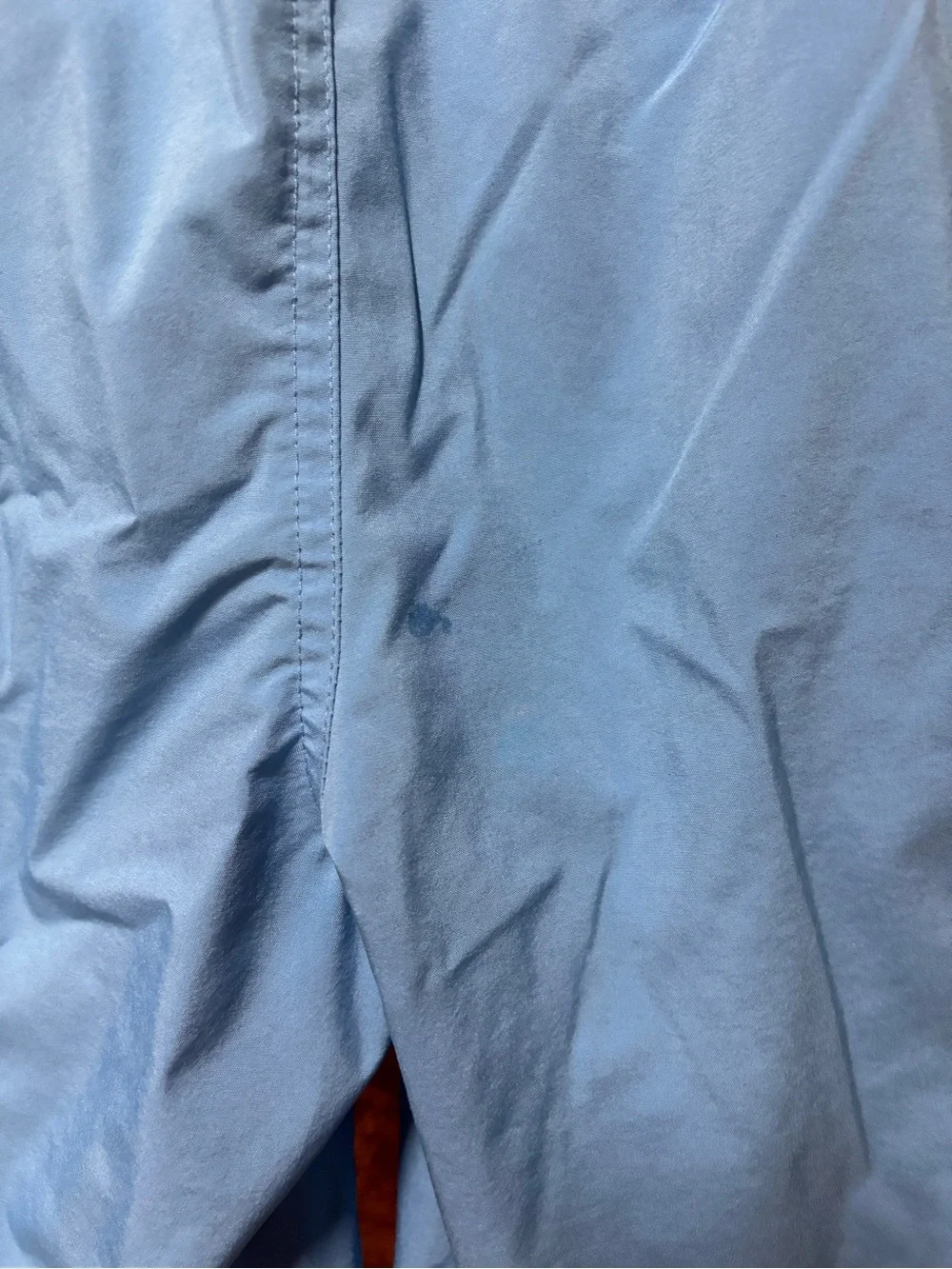 Kids Light Blue Swim Trunks with White Trim